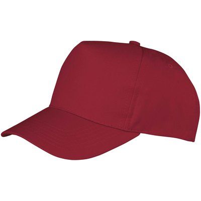 Gorra junior con cierre de velcro Burgundy