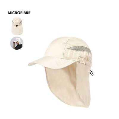 Gorra microfibra con protección de cuello