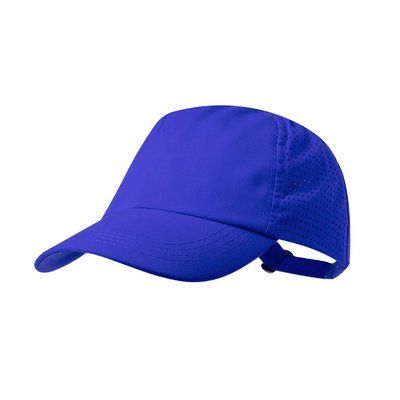 Gorra microfibra con redecilla transpirable Azul