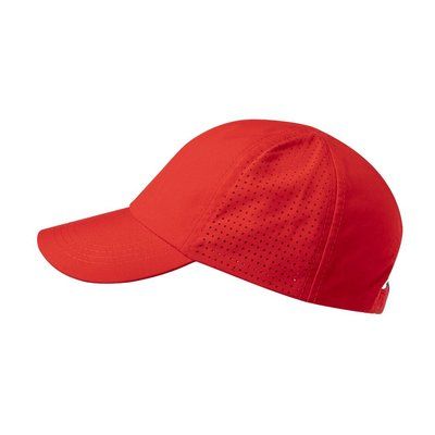 Gorra microfibra con redecilla transpirable