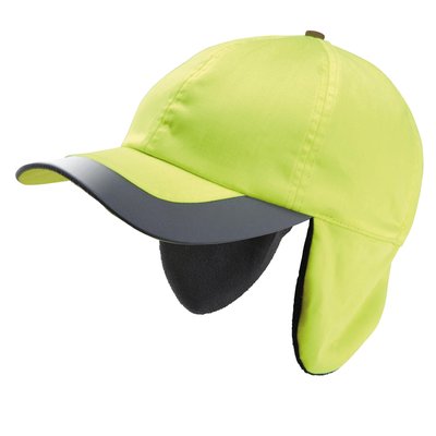 Gorra con orejeras fluorescente Amarillo