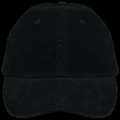 Gorra de pana unisex Black