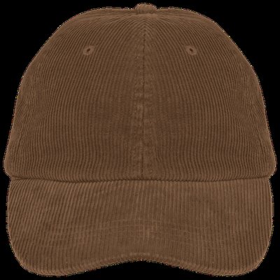 Gorra de pana unisex Dark camel