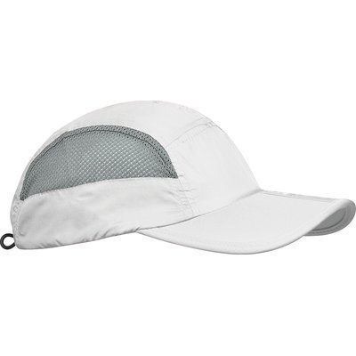 Gorra plegable de microfibra con velcro White / Grey