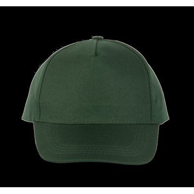 Gorra de poliéster 5 paneles cierre velcro Forest Green