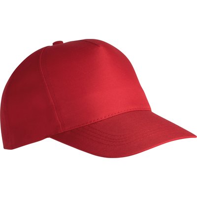 Gorra de poliéster 5 paneles cierre velcro