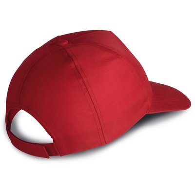 Gorra de poliéster 5 paneles cierre velcro