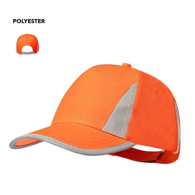 Gorra de poliéster con cierre de velcro