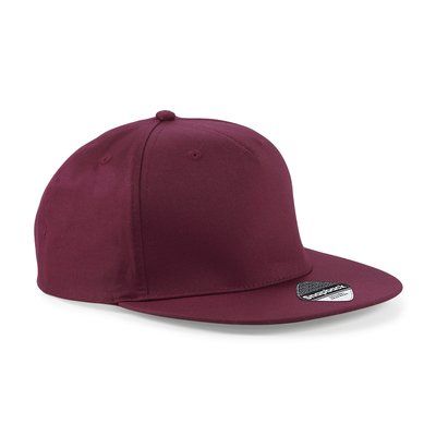 Gorra rapper ajustable Burgundy