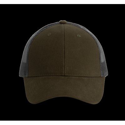 Gorra con rejilla y ajuste plástico Dark Khaki / Dark Grey