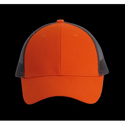 Gorra con rejilla y ajuste plástico Naranja