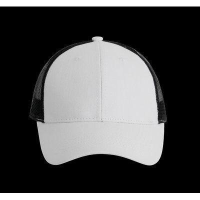 Gorra con rejilla y ajuste plástico White / Black