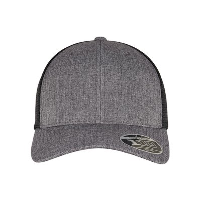 Gorra de rejilla bicolor ajustable Gris