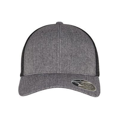 Gorra de rejilla bicolor ajustable MELANGE CHARCOAL / BLACK