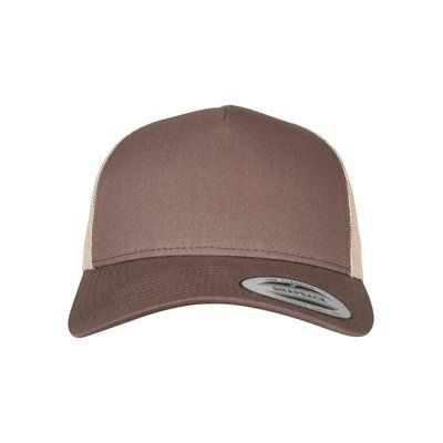 Gorra retro bicolor BROWN / KHAKI