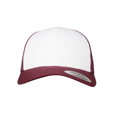 Gorra Retro con rejilla Marrón / Blanco