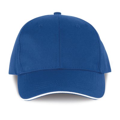 Gorra sandwich 6 paneles Azul