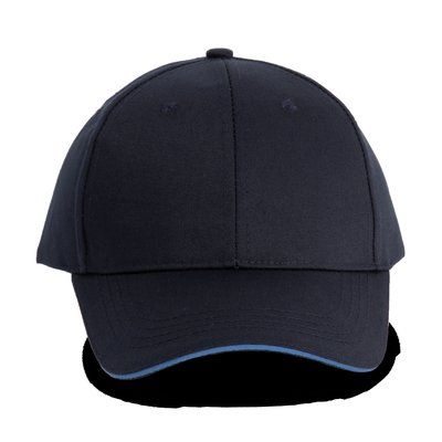 Gorra sandwich 6 paneles Navy / Light Royal Blue