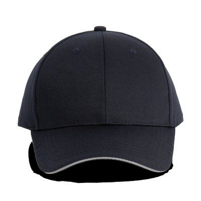 Gorra sandwich 6 paneles Navy / Silver