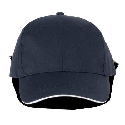 Gorra sandwich 6 paneles Navy / White