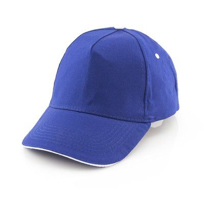 Gorra sandwich algodón peinado 5 paneles con cierre de velcro