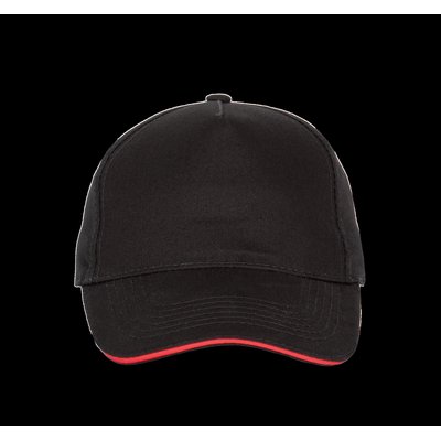 Gorra con sandwich contrastado Black / Red