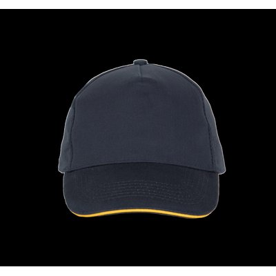 Gorra con sandwich contrastado Navy / Yellow