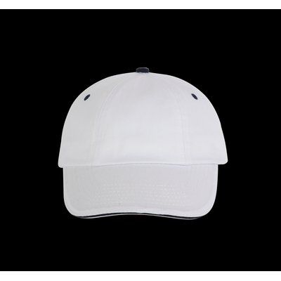 Gorra sarga de algodón White / Navy