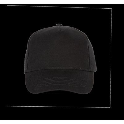 Gorra sarga visera precurvada Black