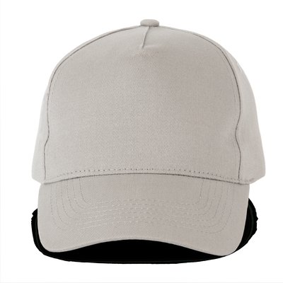 Gorra sarga visera precurvada Gris