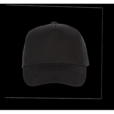 Gorra sarga visera precurvada Negro