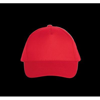 Gorra sarga visera precurvada Red