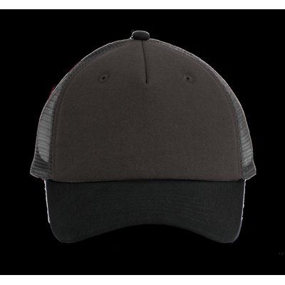 Gorra Trucker de 5 paneles Earth brown  / Black / Dark Grey