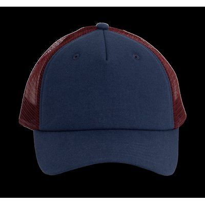 Gorra Trucker de 5 paneles Indigo / Wine