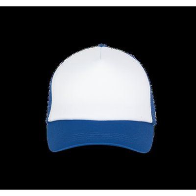 Gorra trucker con ajuste de plástico White / Royal Blue