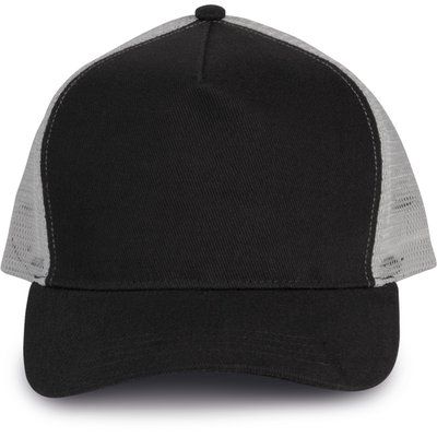 Gorra trucker algodón grueso Black / Light Grey