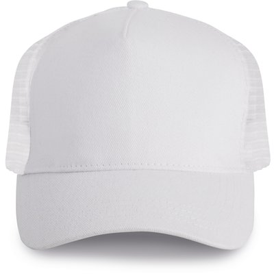 Gorra trucker algodón grueso Blanco