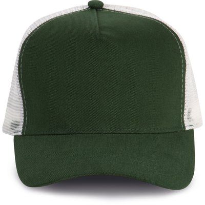 Gorra trucker algodón grueso Forest Green / Light Grey