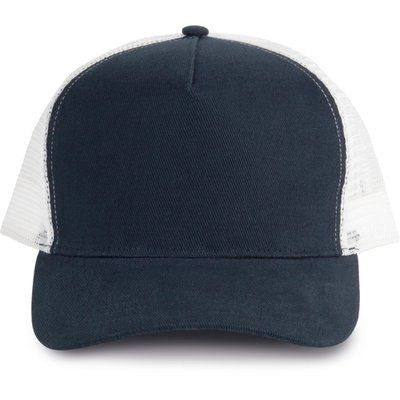 Gorra trucker algodón grueso Navy / White