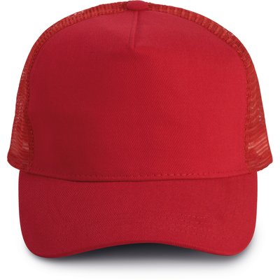 Gorra trucker algodón grueso Rojo