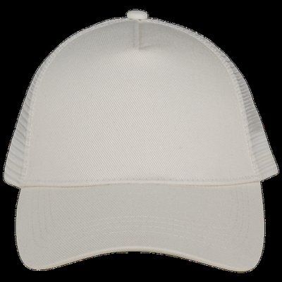 Gorra trucker algodón orgánico Ivory