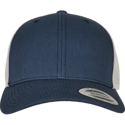 Gorra trucker retro bicolor Azul