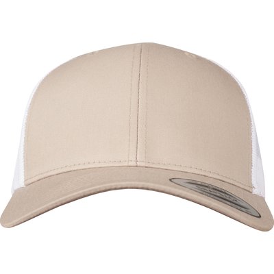 Gorra trucker retro bicolor Beige