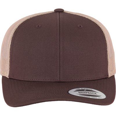 Gorra trucker retro bicolor BROWN / KHAKI