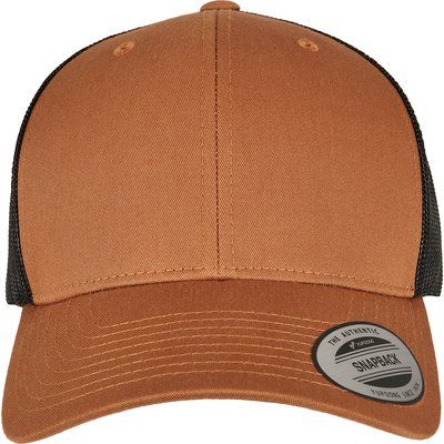 Gorra trucker retro bicolor Caramel / Black