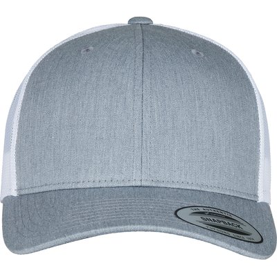 Gorra trucker retro bicolor Gris