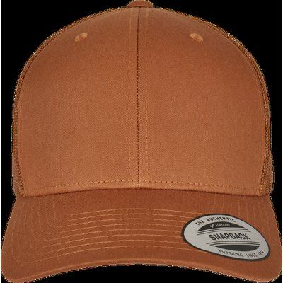 Gorra trucker retro con rejilla Caramel