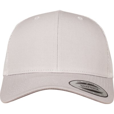 Gorra trucker retro con rejilla Gris / Blanco