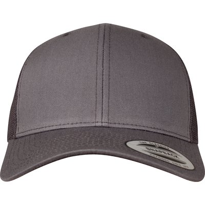 Gorra trucker retro con rejilla Gris