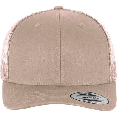 Gorra trucker retro con rejilla Khaki